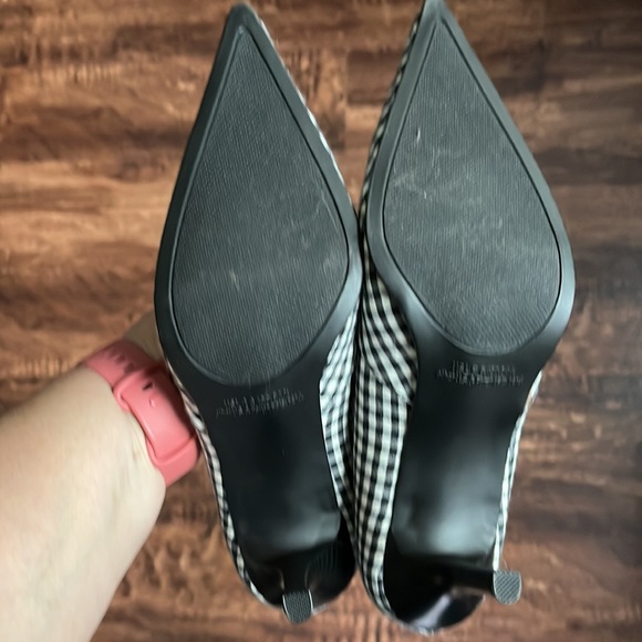 Rampage Pointy Toe Gingham Heel - Picture 6 of 6